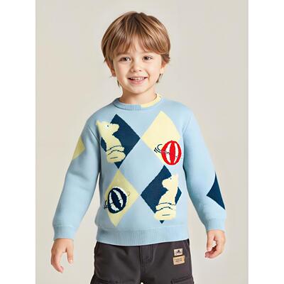 好孩子GB男童a类保暖针织衫新款