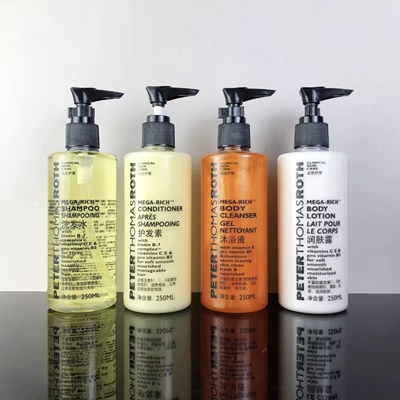 PTR彼得罗夫MEGA RICH洗发水护发素沐浴露润肤露250ml 希尔顿