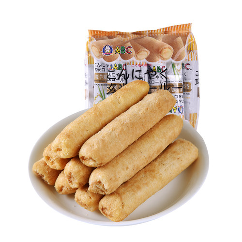 马来西亚进口ABC杂粮魔芋糙米卷谷物棒180g儿童休闲零食