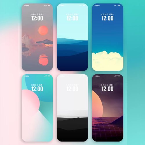 110张简约极简风4K高清壁纸手机IPhone苹果手机壁纸屏保锁屏