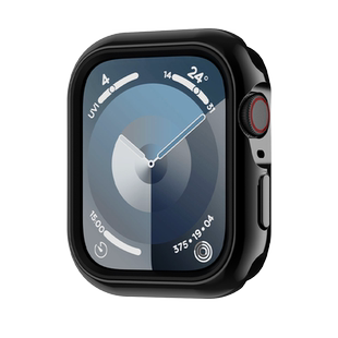适用iwatch10苹果手表保护壳新款s10硅胶全包applewatch9轻电镀磨砂s7防摔套ultra高级镂空pc边框壳表盘配件