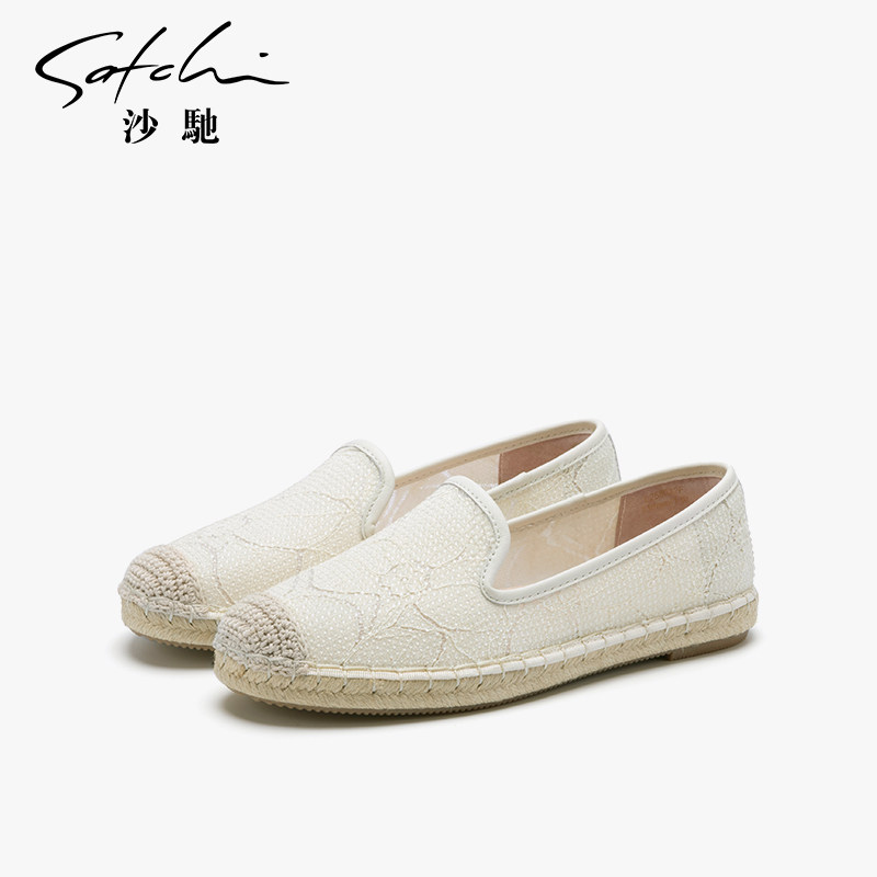 【品牌特卖】沙驰女鞋舒适软底渔夫鞋女透气休闲平底鞋深口单鞋,女鞋,深口单鞋,淘宝优惠券,粉丝福利购,淘宝优惠卷