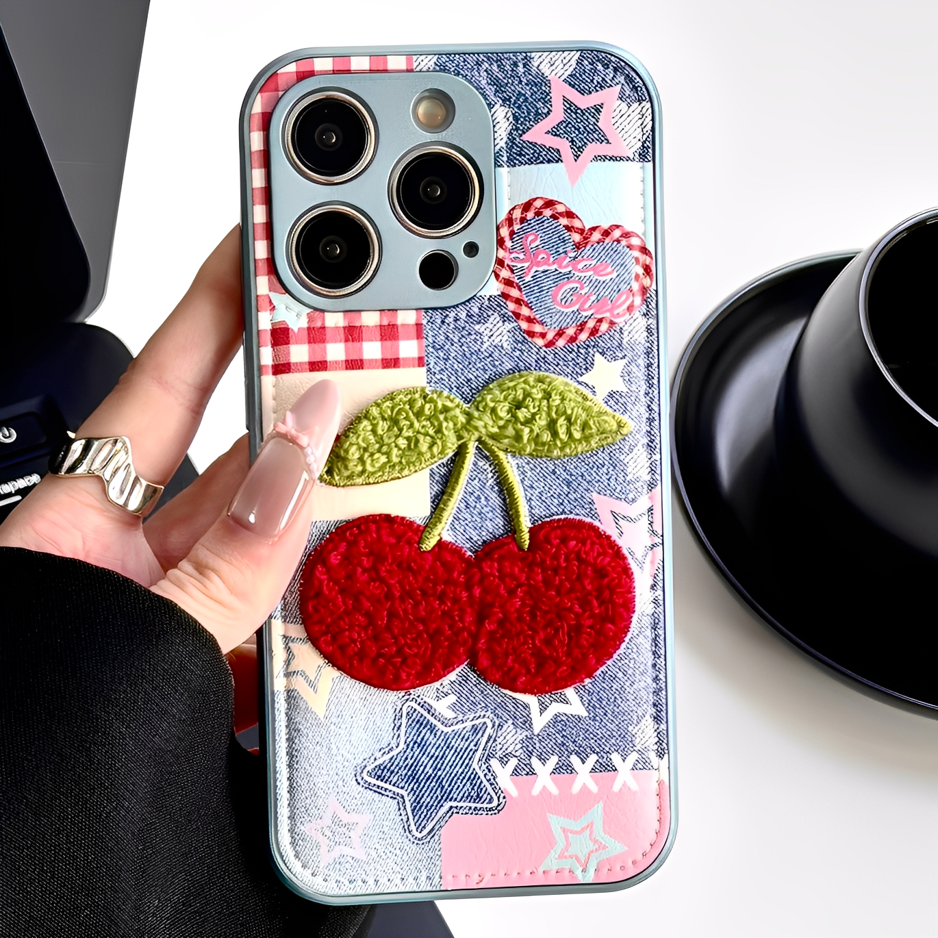适用iPhone苹果星星樱桃手机壳