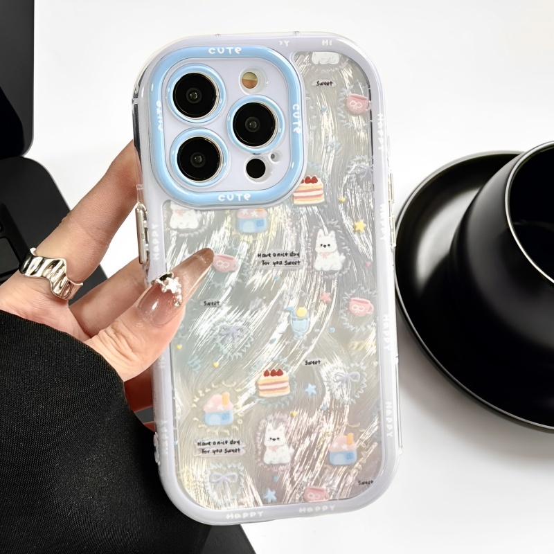 羽纱樱桃蛋糕小狗适用iphone16promax手机壳苹果15新款11可爱12pro小众13pro小清新14防摔手机套女网红高级感