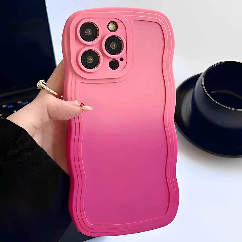 渐变撞色亲肤感适用iphone15pro苹果14手机壳11高级感12pro波浪纹13promax简约风小众全包防摔液态保护套女款怎么看?