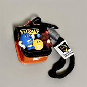 适用Airpods4耳机保护套皮质立体MM豆小熊苹果耳机套AirPods1 pro保护壳带挂绳airpods新3代蓝牙耳机壳女 2代