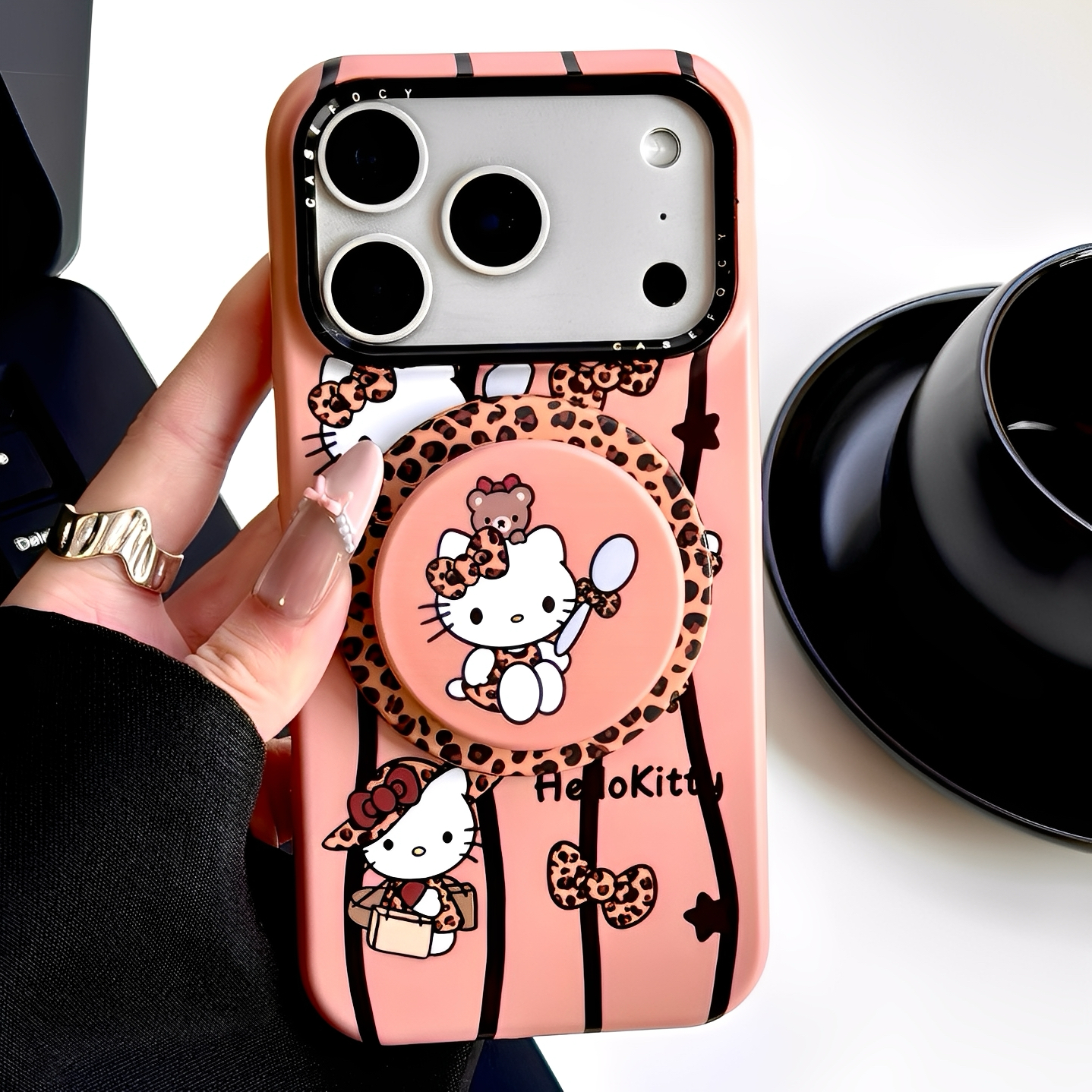 适用iPhone苹果购物袋KT猫手机壳