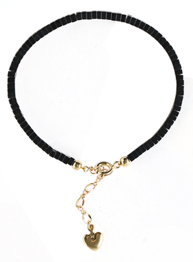 女黑矿石古风复古手链小众高级感