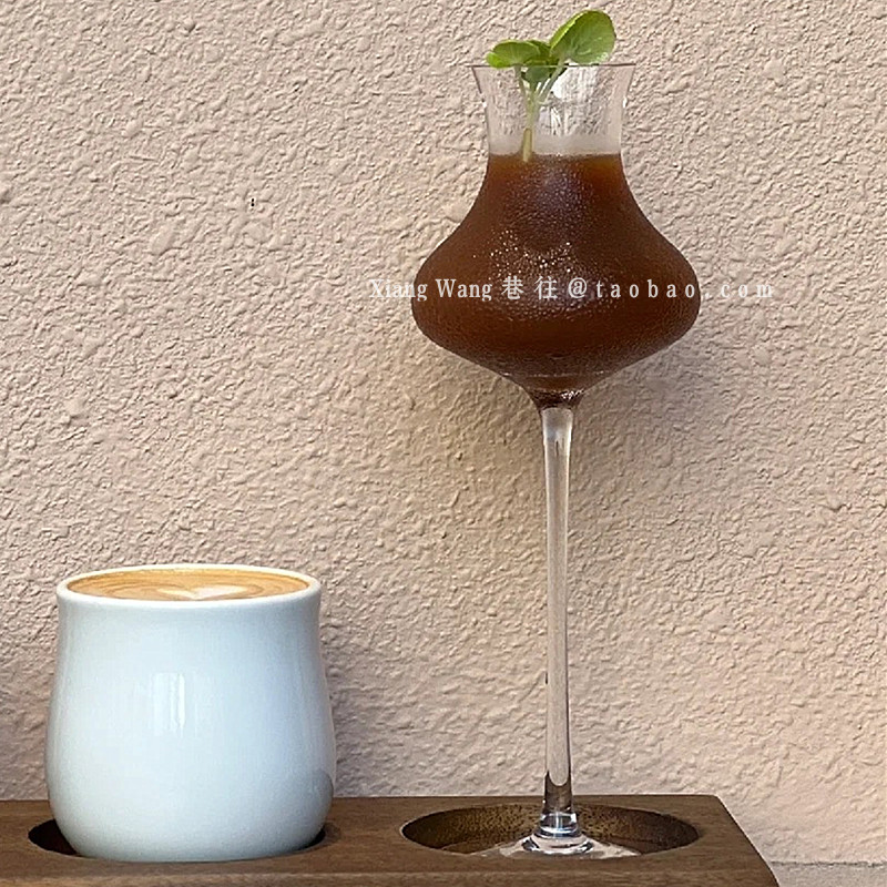 个性ins风玻璃高脚香槟杯