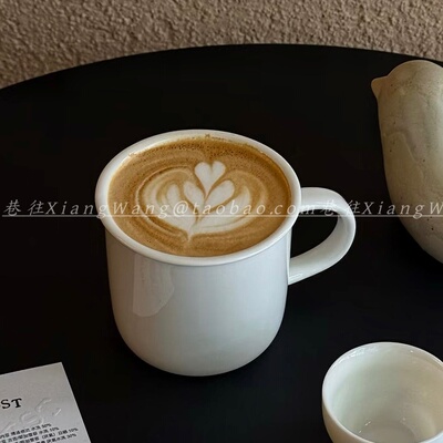 简约陶瓷马克杯带手柄咖啡杯
