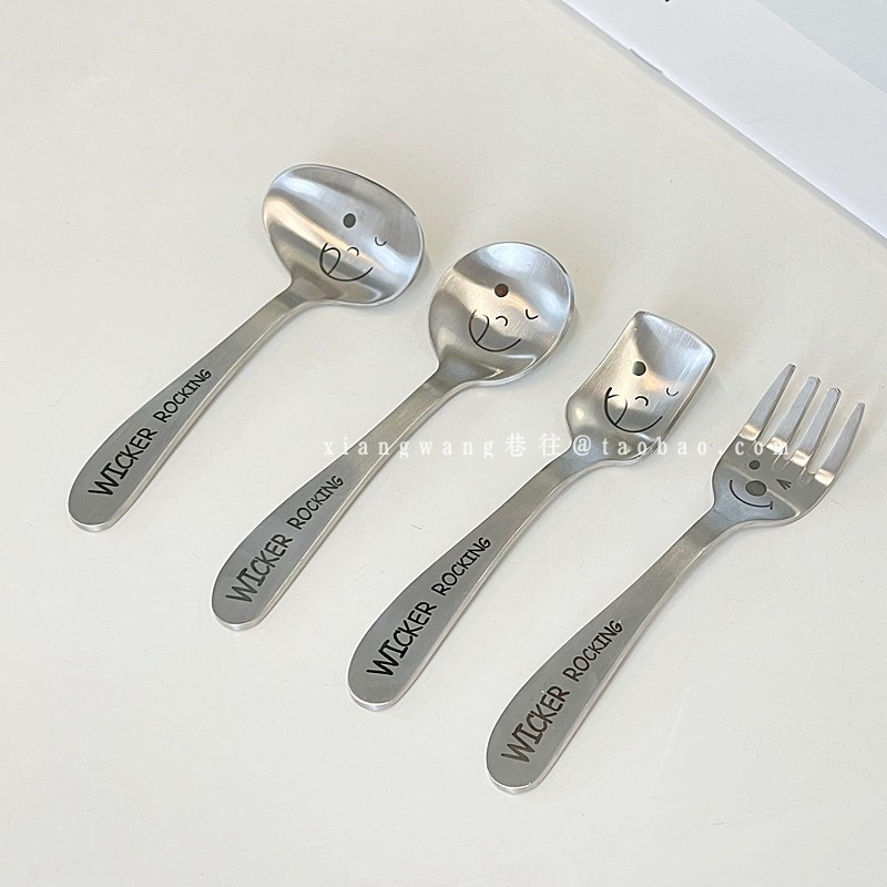 可愛創意不銹鋼笑臉勺子