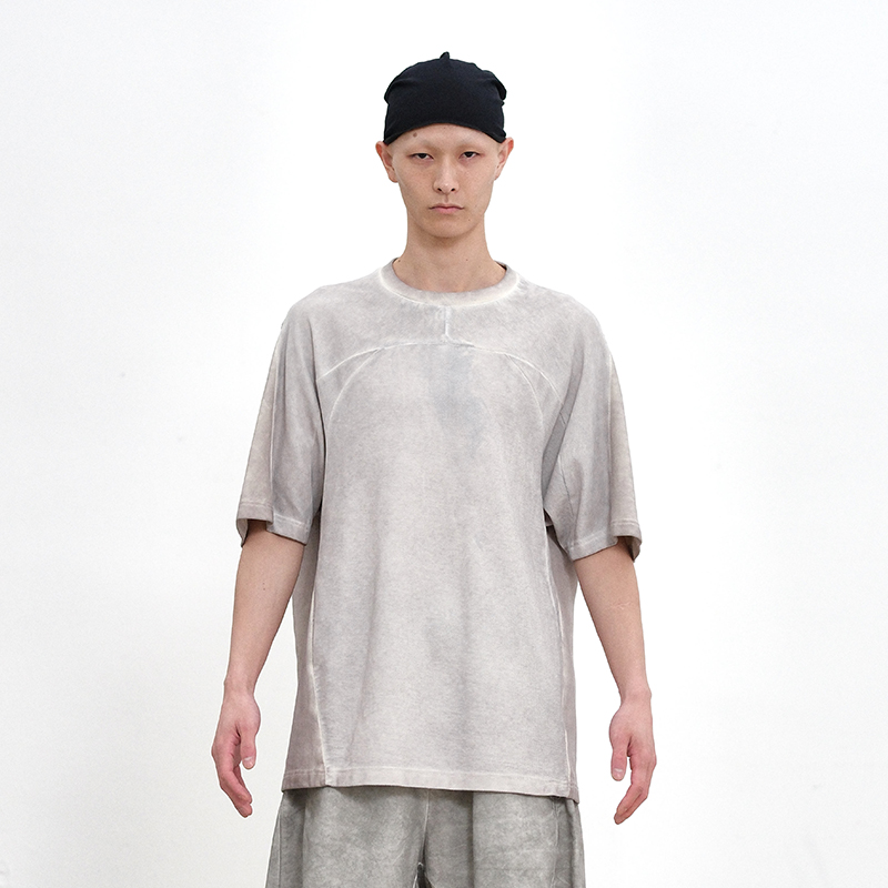 印花美式复古短袖T恤ATTEMPT情侣