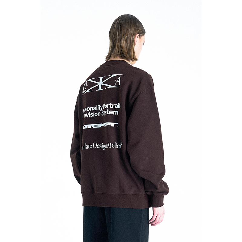 ATTEMPTAW23多符号圆领卫衣