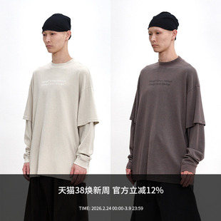 ATTEMPT SS25 假两件长袖T恤