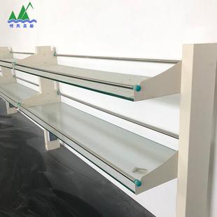 钢玻试剂架实室玻试剂架置物铝玻/钢架子边台试剂仪架器架烧铝杯