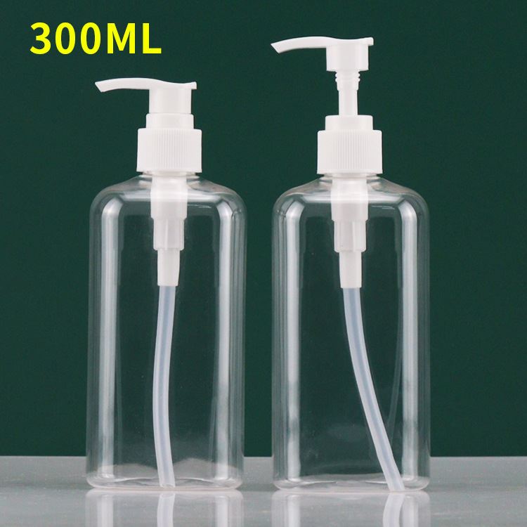 新款洗发水瓶子300ml方形透明塑料瓶酒店沐浴露护发素乳液分装瓶