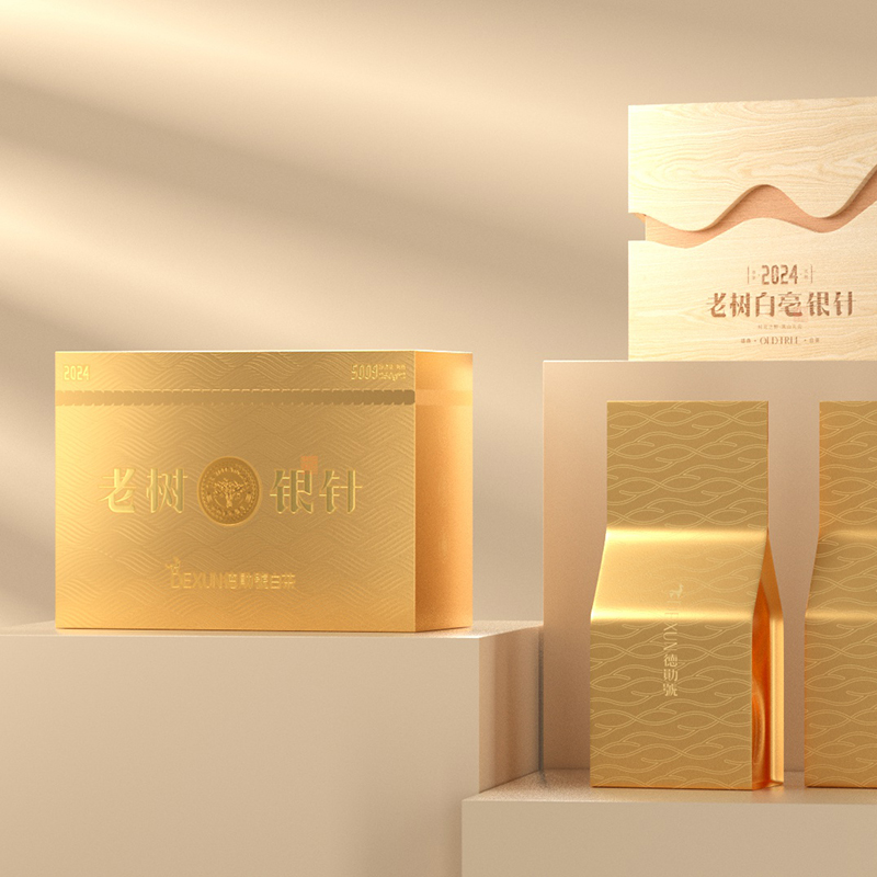 德勋号福鼎白茶启承2024老树特级白毫银针散茶500g礼盒装高端收藏