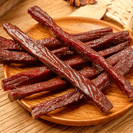 内蒙古风干牛肉干左旗牧场休闲零食牛肉类小食400克长条牛肉8分干