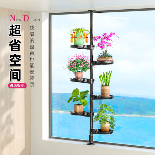 窗台飘窗顶天立地省空间花架子