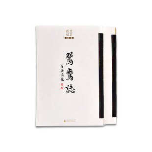 西安碑林博物馆《鸳鸯志》书籍 著者庸堂 书法 碑刻 鉴赏