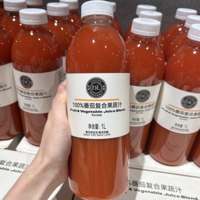 许昌胖东来代购 100%番茄复合果蔬汁水蜜桃芒果橙汁1L装饮料正品