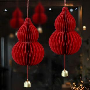 2026新款葫芦挂件春节过新年房门挂饰商场幼儿园壁挂春字灯笼装饰