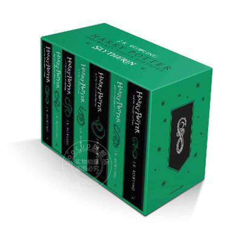 预售 哈利波特学院版 哈利波特1-7册套装 斯莱特林学院 平装版 Harry Potter Slytherin House Paperback 英文原版 JK 罗琳 JK Row