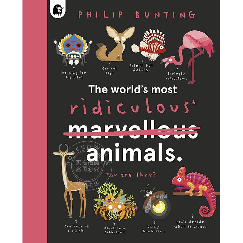 现货 世界上残暴的动物 儿童科普读物 Philip Bunting 英文原版 The World's Most Ridiculous Animals 5-8岁
