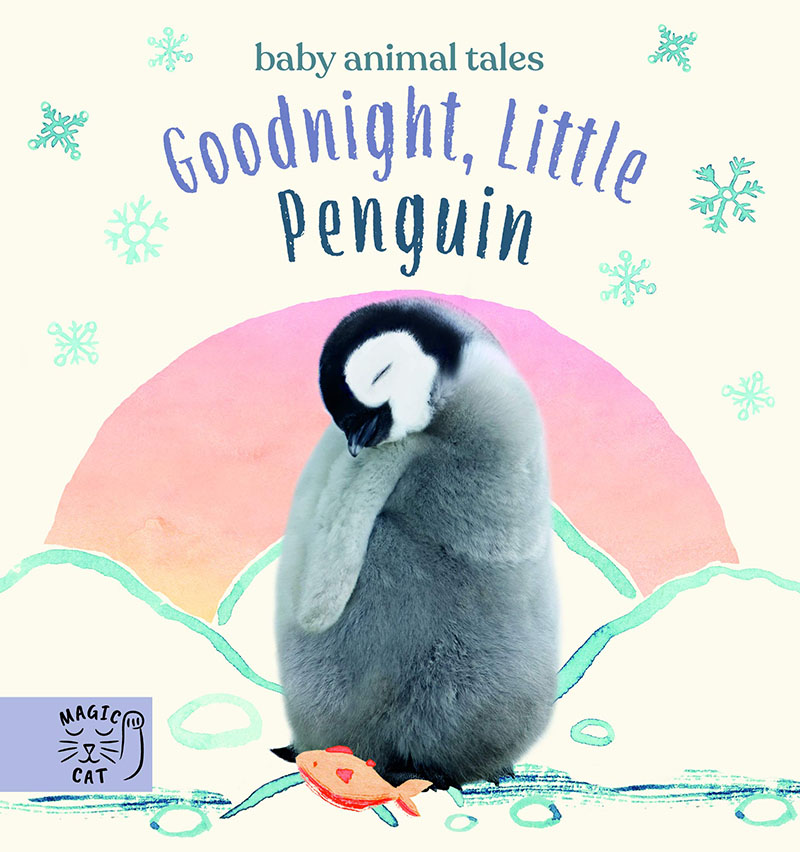 现货 晚安小企鹅 儿童小动物绘本故事纸板书 英文原版 Goodnight, Little Penguin Magic Cat绘本