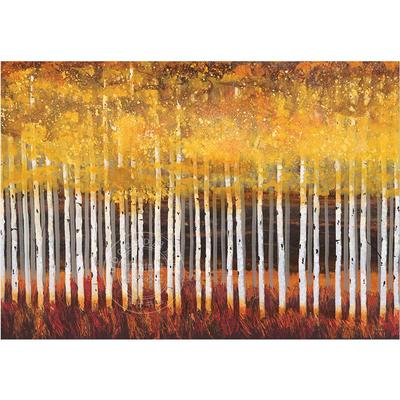 金色白杨 明信片信封贺卡 文创周边 Peter Pauper Press 英文原版  Golden Aspens Note Cards