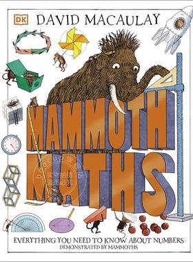 现货 猛犸象数学 DK儿童STEM创新思维培养读物 儿童趣味数学形状认知启蒙  英文原版 Mammoth Maths