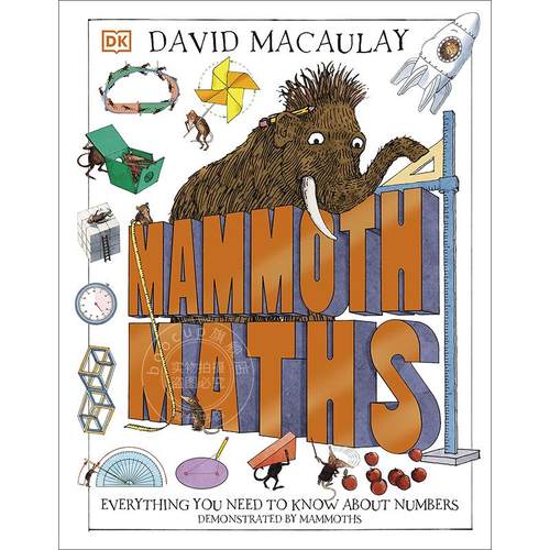 现货 猛犸象数学 DK儿童STEM创新思维培养读物 儿童趣味数学形状认知启蒙  英文原版 Mammoth Maths