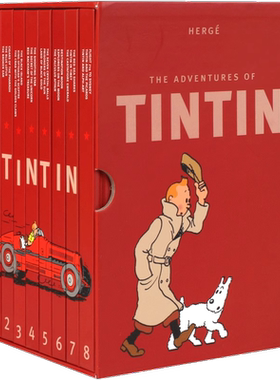现货 丁丁历险记套装 英文原版 Tintin Collection The Adventures of Tintin 精装 收藏版 丁丁 1-8全套进口原版