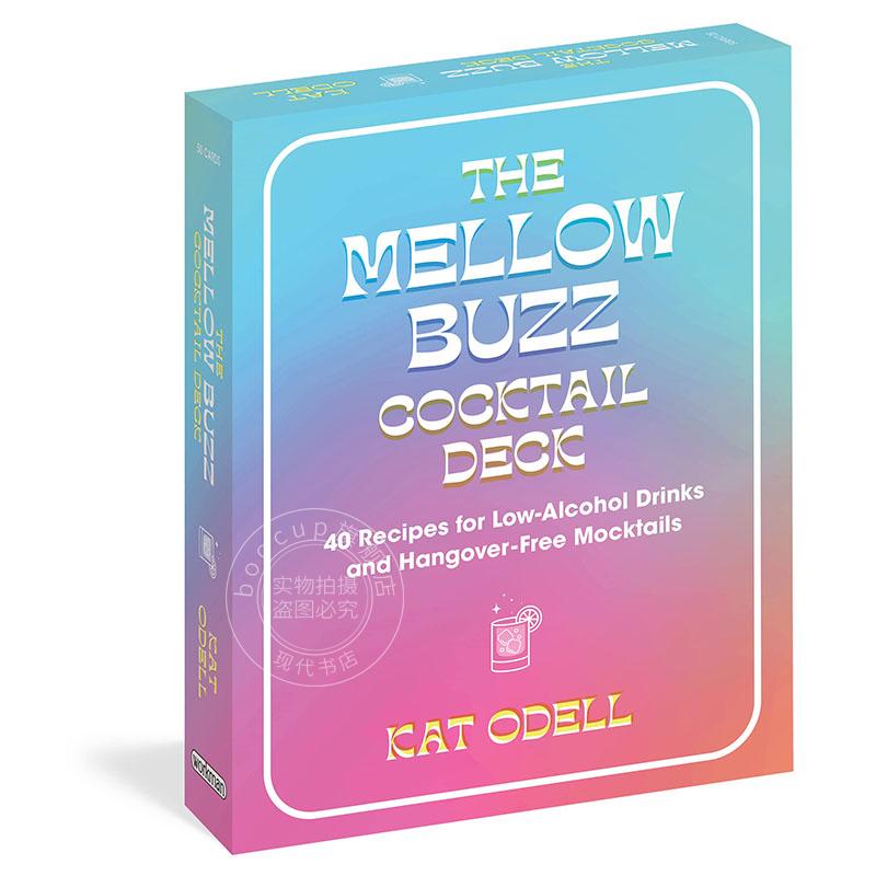 现货 The Mellow Buzz Cocktail Deck 40款低酒精无酒精鸡尾酒配方 英文原版