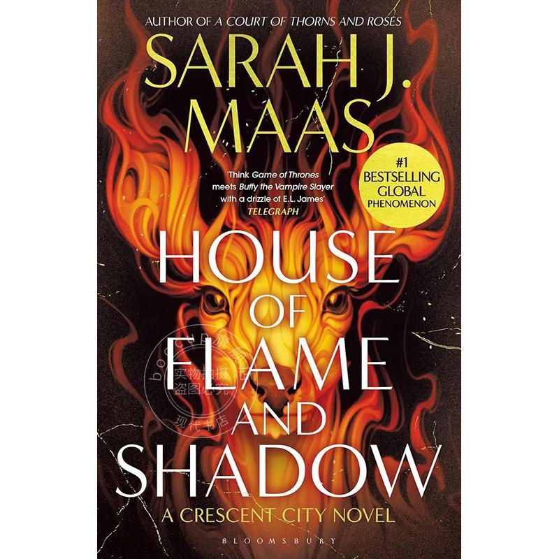 现货 火焰与阴影之屋 新月都市系列第三部 畅销奇幻小说 Sarah J Maas 新月都市系列英文原版House of Flame and Shadow:Crescent