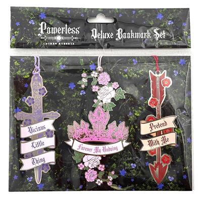 劳伦·罗伯茨：无力三部曲书签套装 文创周边 英文原版 Lauren Roberts: Powerless Trilogy Deluxe Bookmark Set