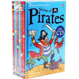 尤斯伯恩 儿童插图故事书 附音频CD 全套6册 英文原版 Usborne young reading 海盗的故事 王子和公主 冰雪女王 儿童英语课外读物