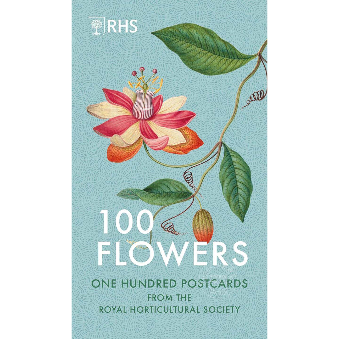 百花图：皇家园艺学会百幅明信片集 文创周边 英文原版 100 Flowers: One Hundred Postcards from the Royal Horticultural Socie