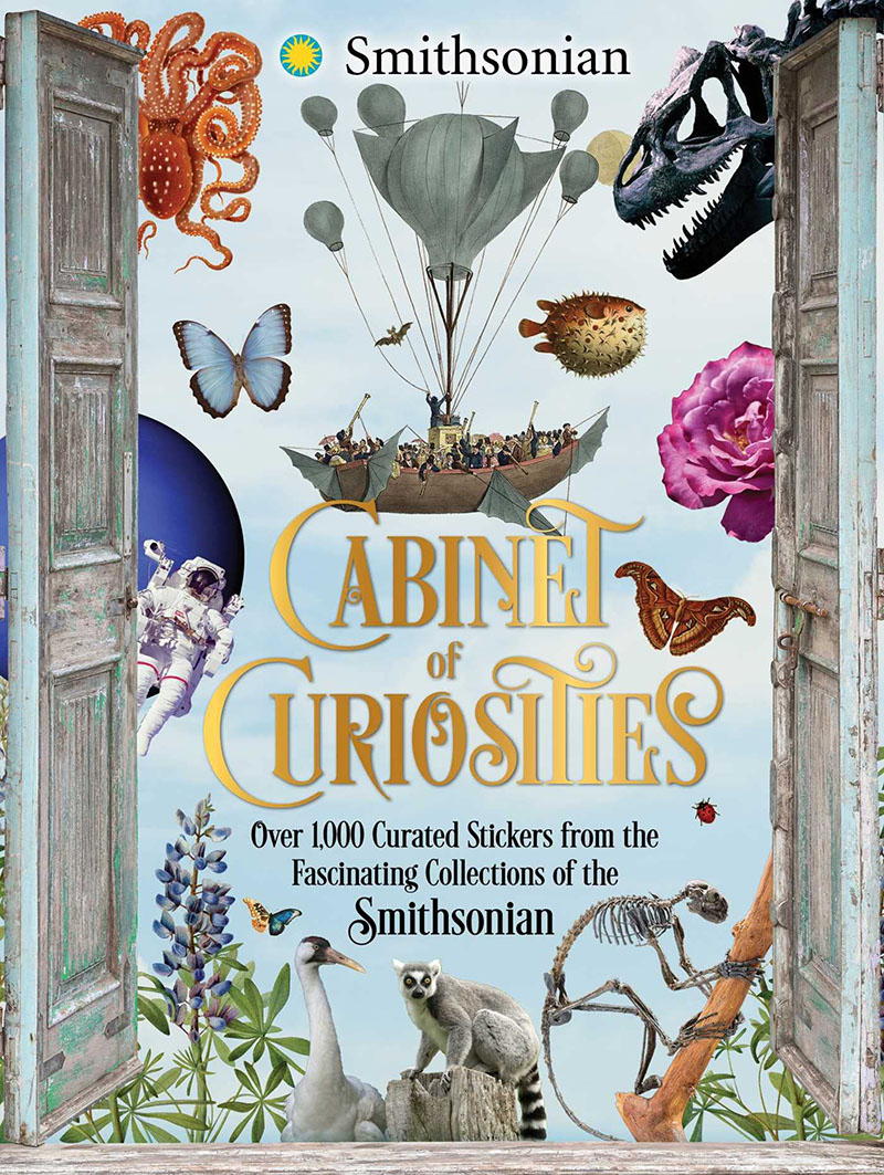 珍奇之柜 來自史密森尼博物館迷人藏品 貼紙書 英文原版 Cabinet of Curiosities