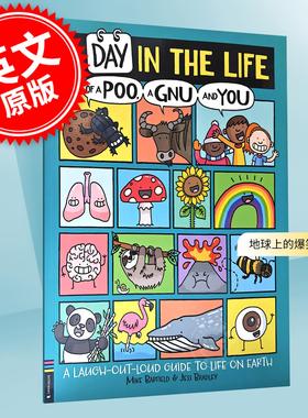 现货 地球上的爆笑生活 便便、树懒和你的一天 迈克·巴菲尔德 儿童科普读物 英文原版 A Day in the Life of a Poo, a Gnu and Yo