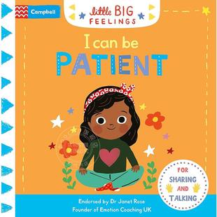 儿童绘本纸板书 Feelings系列 我能忍耐 Can Little Patient Campbell 5岁 Big 英文原版
