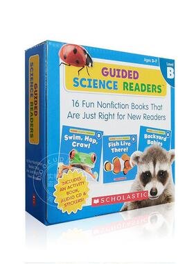 现货 科学读本B级 幼儿园中班至小学二年级 英文原版 GUIDED SCIENCE READERS LEVEL B (16 BOOKS+1 ACTIVITY BOOK+1 CD)