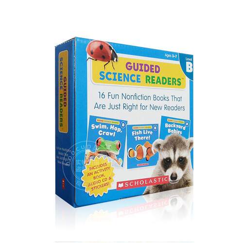 现货 科学读本B级 幼儿园中班至小学二年级 英文原版 GUIDED SCIENCE READERS LEVEL B (16 BOOKS+1 ACTIVITY BOOK+1 CD)