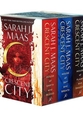 预售 新月都市系列1-3精装套装 大地与血之屋 天空与呼吸之屋 火焰与阴影之屋畅销奇幻小说 Sarah J Maas  英文原版 全3册