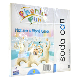 培生英文原版 朗文自然拼读 longman Phonics Fun3级别 教学卡片 Picture cards