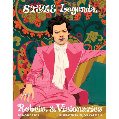 现货 时尚插画师Bijou Karman：风尚传奇人物/先锋者/远见者 时尚反叛者插图肖像合集  英文原版 Style Legends Rebels and Vision