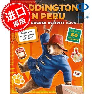 Movie 帕丁顿熊3电影贴纸活动手册 帕丁顿在秘鲁 Sticker 英文原版 Book 儿童互动游戏书 9岁 Paddington Activity Peru