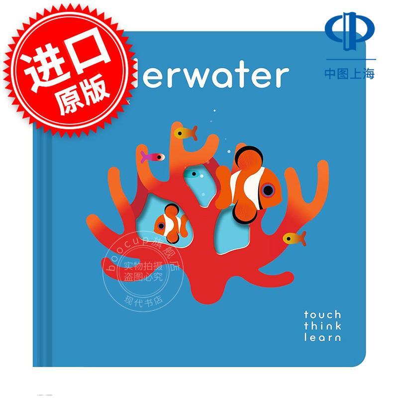触摸?思考?学习：水下世界 儿童触觉启蒙绘本书 英文原版 TouchThinkLearn: Underwater 2-4岁
