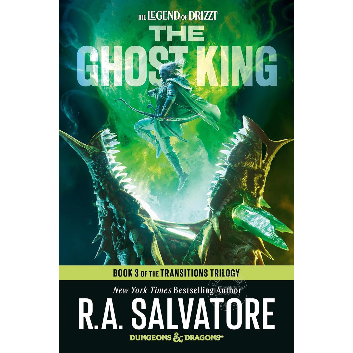 现货 幽灵之王 龙与地下城 转生三部曲3 崔斯特·杜垩登传奇系列 R·A·萨尔瓦多 平装 英文原版 The Ghost King: Dungeons & Dra
