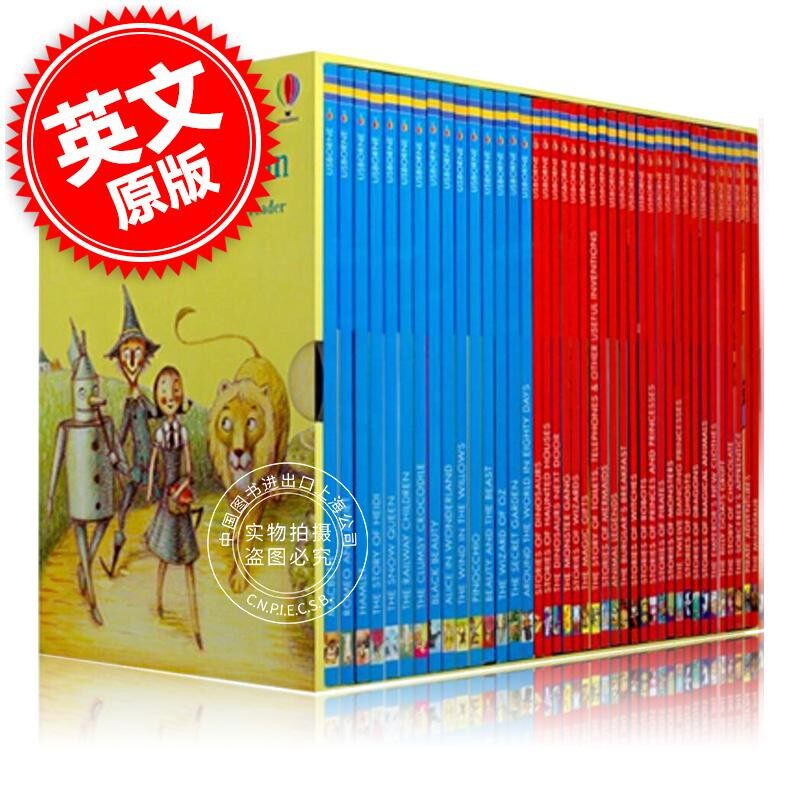 现货 我的第三个图书馆套装40册 英文原版 The Usborne Reading Collection (Yellow Set)绘本故事初级章节书籍分级阅读怎么看?